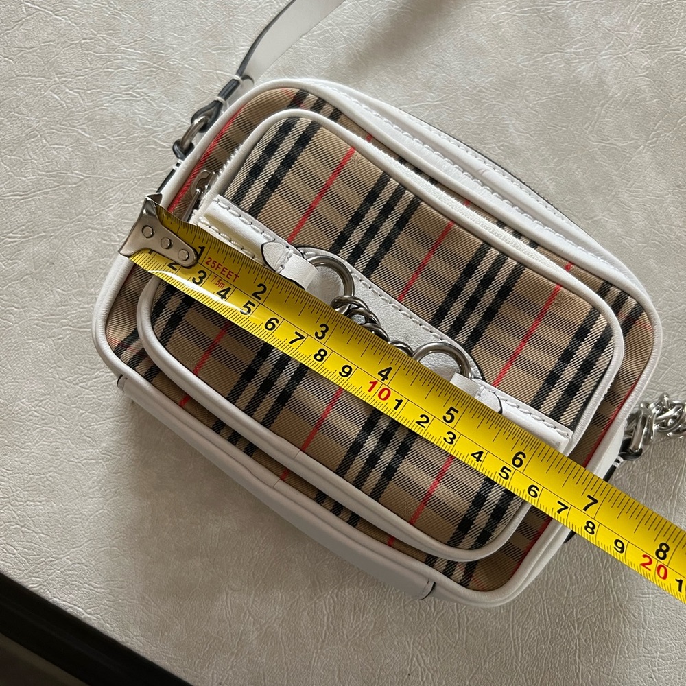 🤍🤍🤎Burberry Check Link Camera Bag 🤎🤍🤍 - Picture 12 of 14